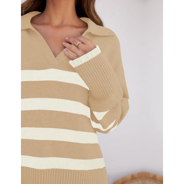 Stylish ZESICA Women's Khaki Winter Sweater for Cozy Days