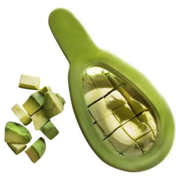 Stainless Steel Avocado Cuber Dicer Chopper Knife for Easy Food Prep