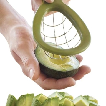 Versatile Stainless Steel Avocado Slicer and Peeler Tool