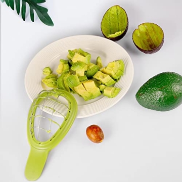 Versatile Stainless Steel Avocado Slicer and Peeler Tool