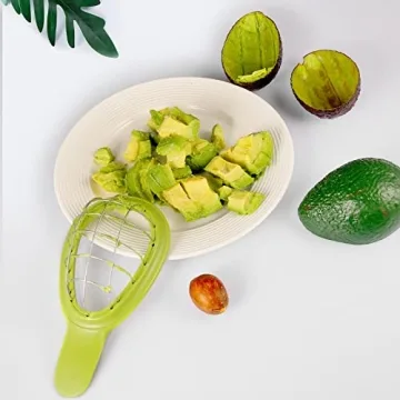 Versatile Stainless Steel Avocado Slicer and Peeler Tool