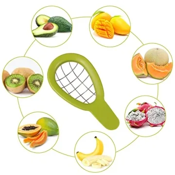 Versatile Stainless Steel Avocado Slicer and Peeler Tool