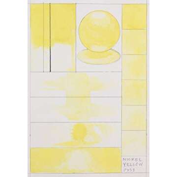 QoR Artist Watercolors by GOLDEN, Nickel Yellow, 11 ml Tube, Professional Watercolor Paint, Semi-Opaque