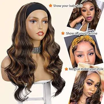 AISI Hair Wavy Headband Wig – Natural Look for Every Occasion