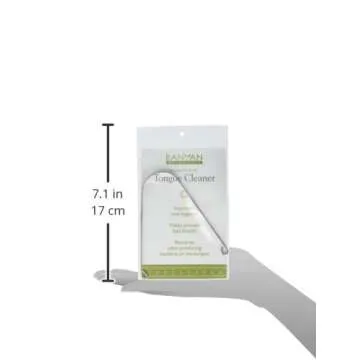 Banyan Botanicals Stainless Steel Tongue Cleaner for Freshness