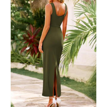 BTFBM Maxi Bodycon Dress for Women - Elegant and Flattering