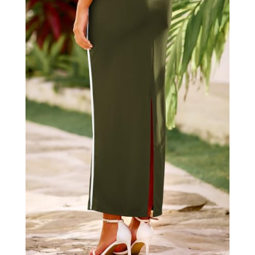 BTFBM Maxi Bodycon Dress for Women - Elegant and Flattering