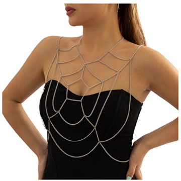 Adjustable Sexy Spider Web Body Chain Jewelry for Women - Elegant & Durable