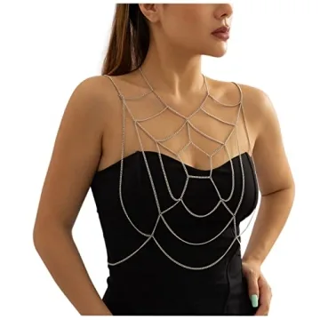 Sexy Spider Web Body Chain Jewelry Women Adjustable Elegant