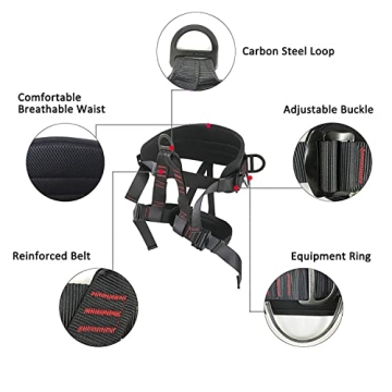 Ttechouter Adjustable Climbing Harness for Outdoor Safety