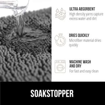 Gorilla Grip Dog Doormat - Absorbent & Machine Washable