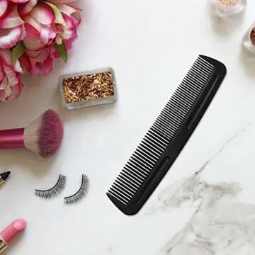 Durable Pocket Comb Set - 20 Pack Black Combs for All