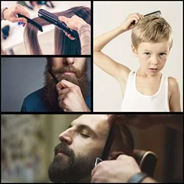 Durable Pocket Comb Set - 20 Pack Black Combs for All