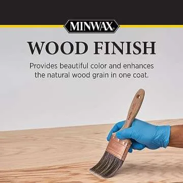 Minwax Wood Finish 227644444, 1/2 Pint, True Black