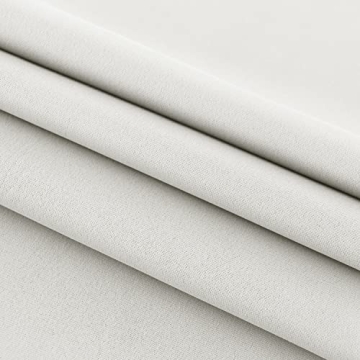 DWCN French Door Curtains with Adjustable Tieback for Privacy