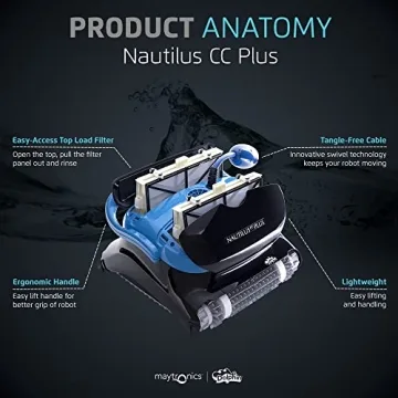 Dolphin Nautilus CC Plus Robotic Pool Cleaner - Wall Climbing Scrubber