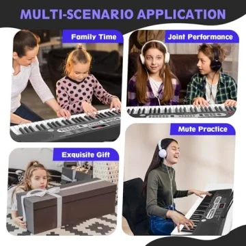 Fujampe 61 Keys Electric Piano Set for Beginners