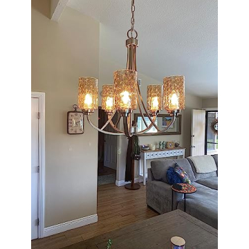 Rivqahra Amber Hammered Glass Shades for Home Decor Transformation