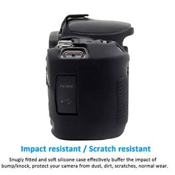 Easy Hood Case for Canon SL2 SL3 - Perfect Fit Silicone Cover