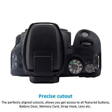 Easy Hood Case for Canon SL2 SL3 - Perfect Fit Silicone Cover