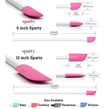 Spatty Daddy Makeup Spatula Set Pink 6 12 Inch Save Every Drop