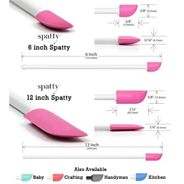 Spatty Daddy Makeup Spatula Set Pink 6 12 Inch Save Every Drop