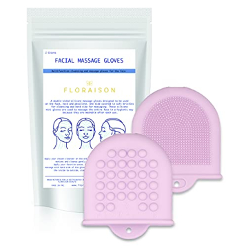 2 Mini Gloves Mini Glow Soft Silicone Facial Cleansing Brush and Face Massager Luxury Skincare Gift ...