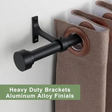 Adjustable Heavy-Duty Curtain Rods for Stylish Windows