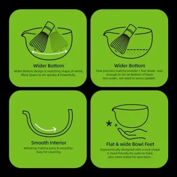 TEANAGOO Ceramic Matcha Bowl Set for Tea Lovers