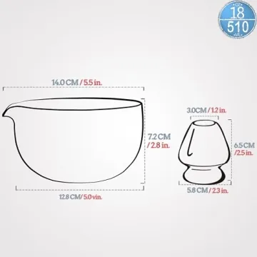 TEANAGOO Ceramic Matcha Bowl Set for Tea Lovers