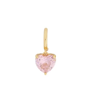 Kate Spade My Love Heart Huggies in Pink - Stylish Jewelry