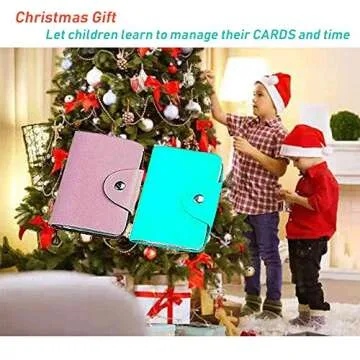 K Y KANGYUN Credit Card Holder for Women 2 Pack, Transparent Plastic Small Credit Card Holder Protector Sleeve Unisex （Pink&Blue）