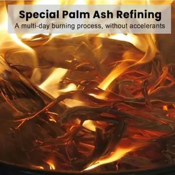 Prefilled Pure Palm Ashes for Ash Wednesday with Acrylic Palm Ash PYX Container, Christian and Catholic Church Supplies, Comes in Packs That Serve 500 People (Palm)