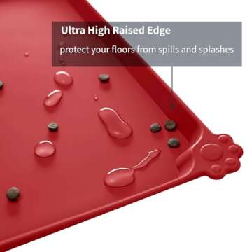 Reopet Waterproof Pet Feeding Mat for Cats and Dogs