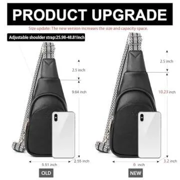 CLUCI Small Vegan Leather Sling Bag for Women