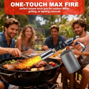 Saker Butane Torch Gun: Precision 3272°F Adjustable Flame for All Tasks