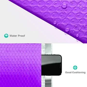 GSSUSA Bubble Mailers 6x10 Inches 50 Pack Usable Size 6x9" Padded Envelopes Small Bubble Mailer Padded Mailers Packaging Mailing Envelope Bags Self Seal Package Mail Packing Business Supplies, Purple