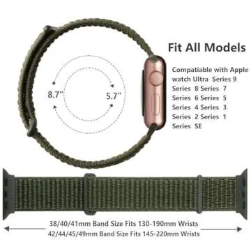 Lenrao Sport Nylon Bands for Apple Watch - Stylish & Comfortable