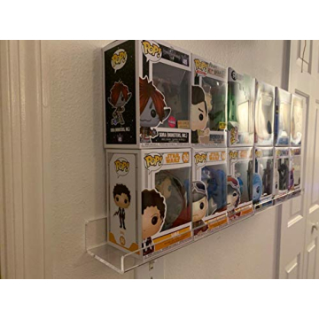 Cq Acrylic Floating Shelves - Clear Wall Storage for Decor