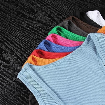 Artfish Women's Stylish Sleeveless Crop Tank Top