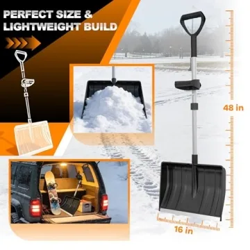 Ergonomic Snow Shovel for Comfortable Winter Clearing