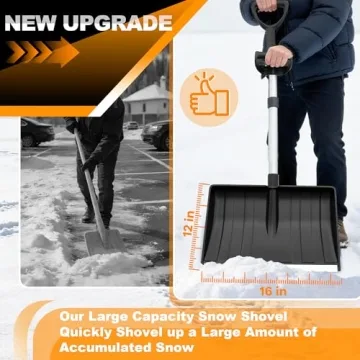 Ergonomic Snow Shovel for Comfortable Winter Clearing