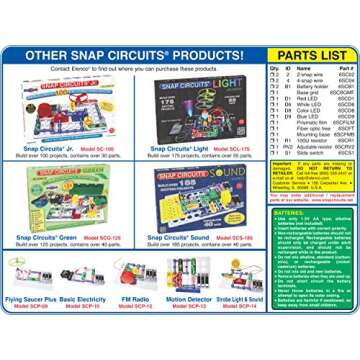 Elenco Electronics SCP-11 Snap Circuits LED Fun Science Kit