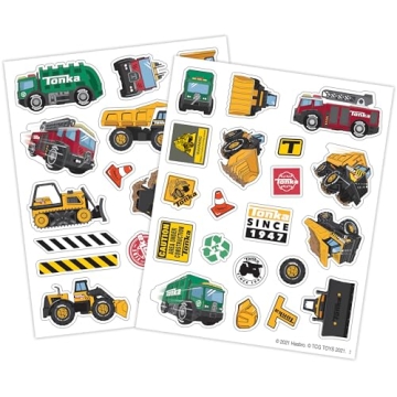 Tonka Magnetic Creations Tin - 40 Magnetic Play Pieces