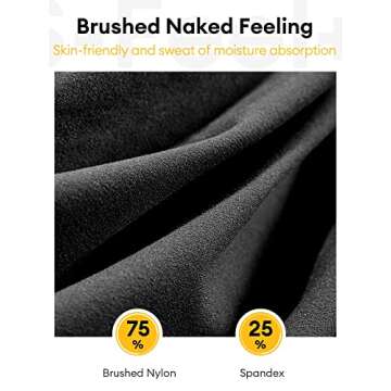 Fityond Yoga Leggings for Women, S-Feel+ Butt Lifting Workout Pants with Pockets High Waist Tummy Control 7/8 Length (Medium, Black)