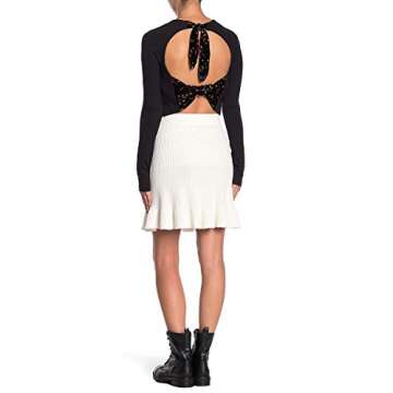 Free People Women's Solid Gold Skirt: Chic Comfort for Any Occasion