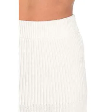 Free People Women's Solid Gold Skirt - Chic Comfort in Cream