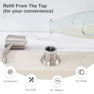 GAGALIFE Sink Soap Dispenser - Stylish & Durable Solution