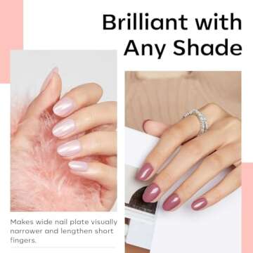 Modelones Short Oval Round Nail Tips for DIY Manicures