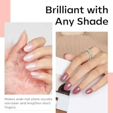 Modelones Short Oval Round Nail Tips for DIY Manicures